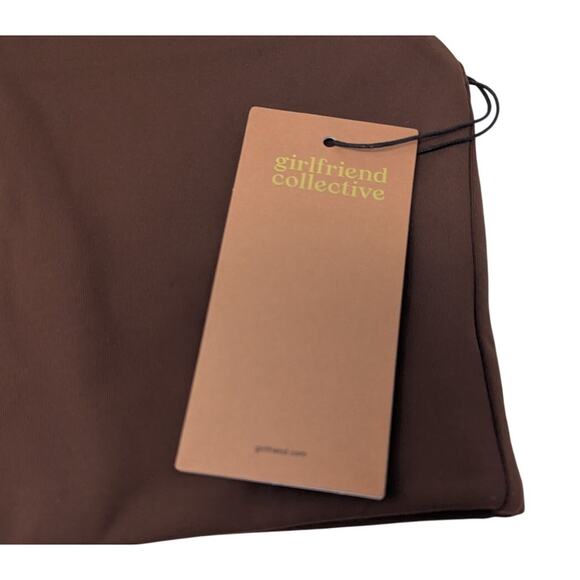 Girlfriend Collective Topanga Tank Sports Bra Brown Large NWT - Picture 3 of 4